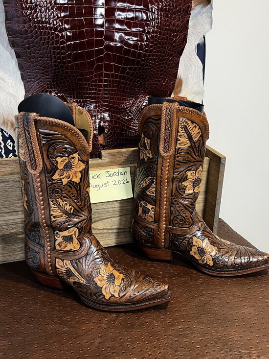 Star by Liberty Boot Co. Fully Tooled Cowboy Boots in Men\'s Size 11.5D main image 6